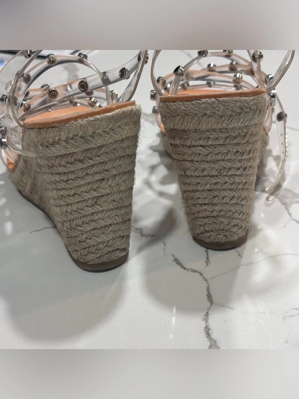 Dolce Vita Maxton Espadrille  Wedge Heeled Braided Jute Sandal Women’s 7.5